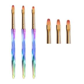 3Pcs/set UV Gel Brush Pen Acrylic Nail Art Painting Drawing Brush TNB52