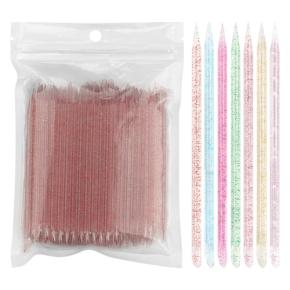 Crystal Handle Double End Nail Cuticle Pusher Dead Skin Remover WS04