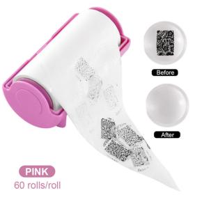 60Pcs/Roll Seal Stamp Polish Paint Remover Paper NAT20