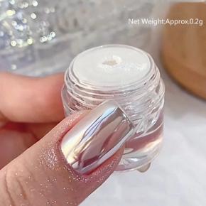 Original Moonlight Mirror Nail Powder Silver Fine Glitter Metallic Effect Pigment TGP58