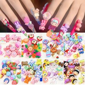 Kawai Christmas cartoon nail accessories