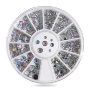 Mixed Size Clear Nail Rhinestones NRW23