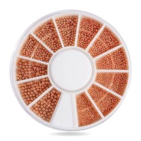 Golden Metal Tiny Caviar Beads Nail Art Studs NRW34