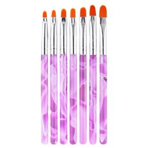 7Pcs/set UV Gel Brush Pen Acrylic Nail Art Brush TNB50