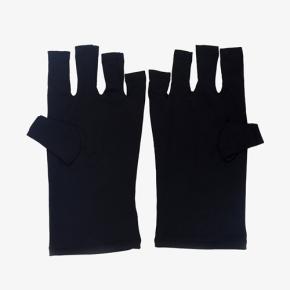 Black Nail Art Anti UV Radiation Protection Gloves NAT44