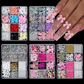 Ribbon Bowknot Star Nail Art Accessories TNR04