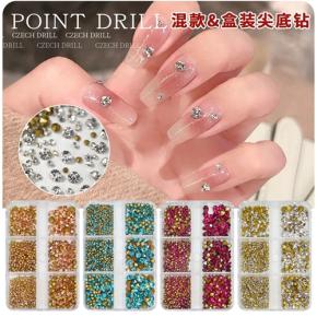 Mixed Size Point Back Crystal Nail Rhinestones TNR18