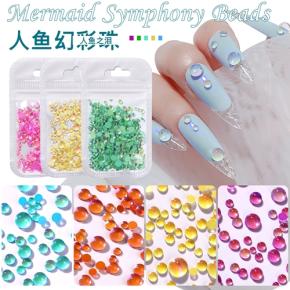 3D Mermaid Aurora Nail Pearls TNR22