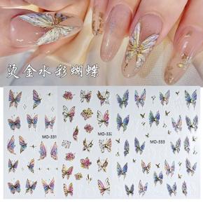 Hot stamping Butterfly Nail Sticker NSK16