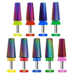 Rainbow Tungsten Carbide Nail Drill Bits NDB14