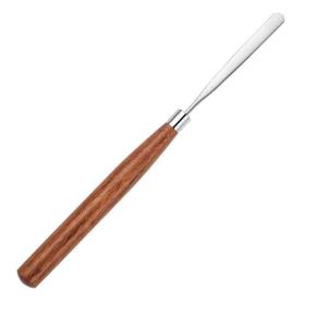 Wood Handle Stainless Steel Spatula Stirring Rod TCP10