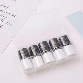 White Black Lace Starry Sky Paper Nail Transfer Foil NAF23