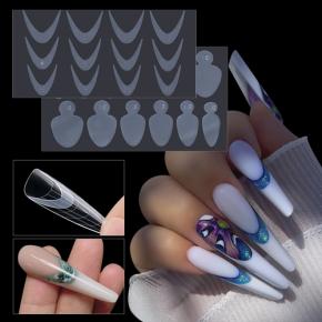 Dual Nail Forms Mold Sticker NAT125