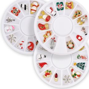 Glitter Christmas Alloy Metal Nail Art Rhinestones TNR70