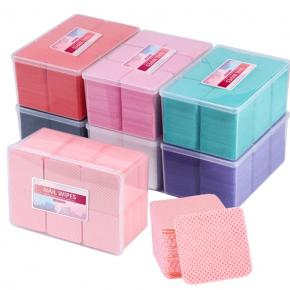 Lint Free Cotton Pads Nail Polish Remover Wipes NAT74-1