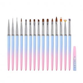 Gradient Metal Handle DIY Nail Painting Line Pen Set TNB78