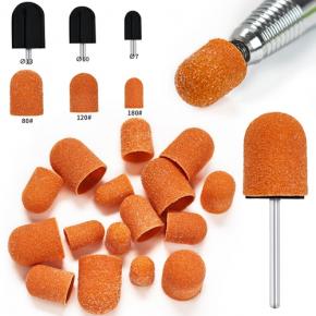 Cloth Inside Manicure Sand Cap Orange #80 #120 #180 NDB47